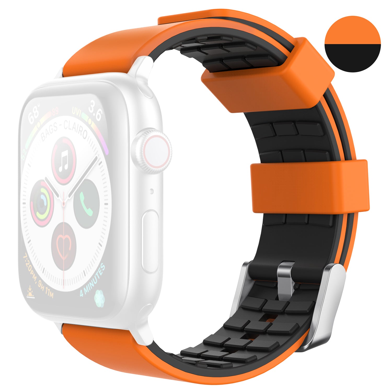 AHASTYLE WA11 Watch Band for Apple Watch Ultra 2 49mm Series 9 45mm SE (2023) 44mm Ultra 49mm 8 7 45mm 6 5 4 SE (2022) SE 44mm 3 2 1 42mm Contrast Colors Silicone Strap AHASTYLE WA11 Watch Band for Apple Watch Ultra 2 49mm Series 9 45mm SE (2023) 44mm Ultra 49mm 8 7 45mm 6 5 4 SE (2022) SE 44mm 3 2 1 42mm Contrast Colors Silicone Strap